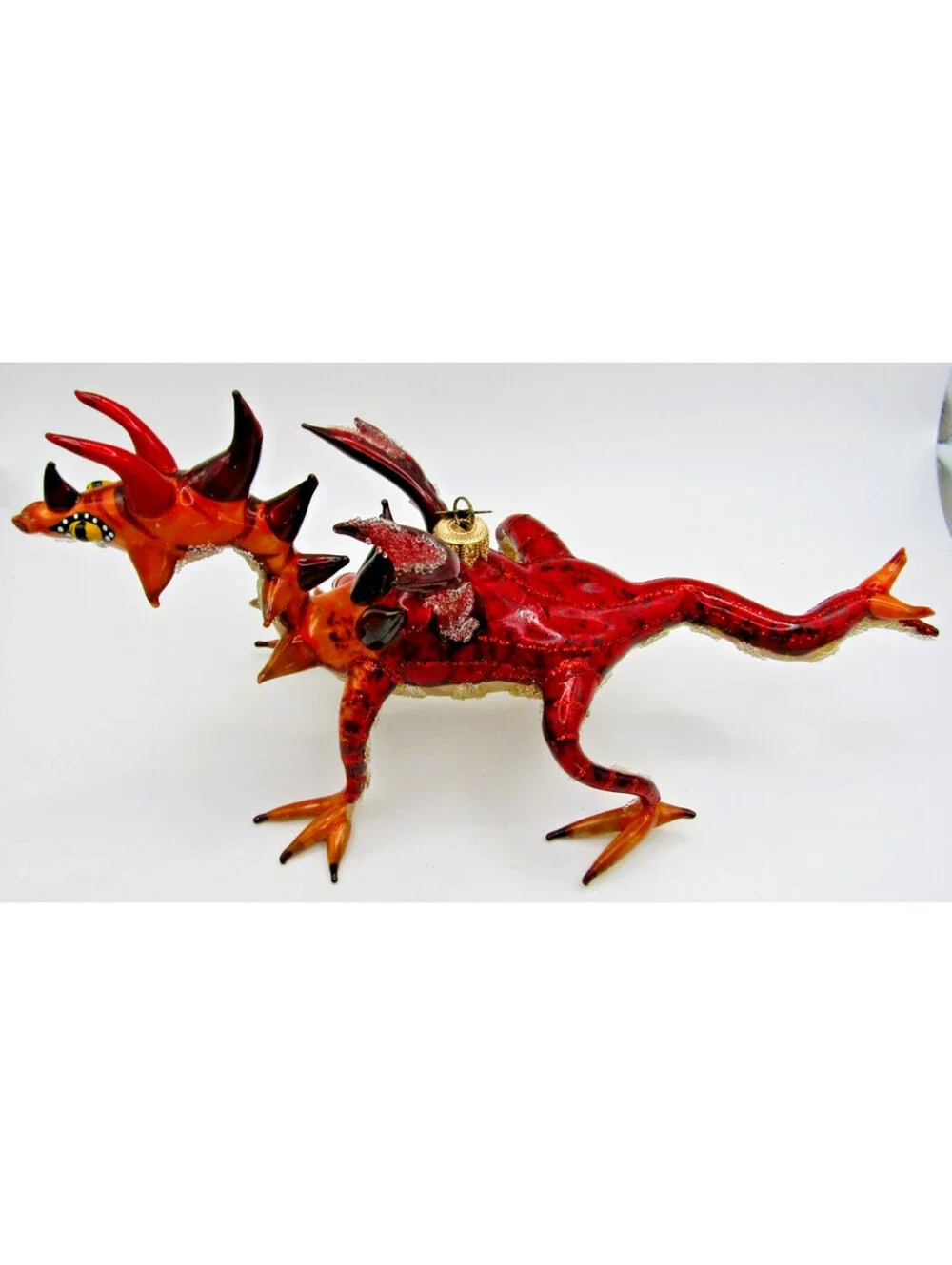 Morawski Ornaments Polish Hand-Blown Glass Dragon Christmas Ornament